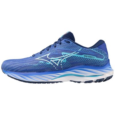 Zapatillas Para Correr Mizuno WAVE Rider 27 Mujer Azules / Blancos / Turquesa - Chile M120GCVNRQ